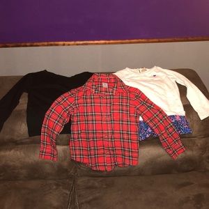 Lot of 3 Toddler Girl 4T long sleeve shirts